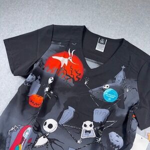 Nightmare before Christmas Scrub Top Medium Cherokee Tooniforms Jack Zero NWT